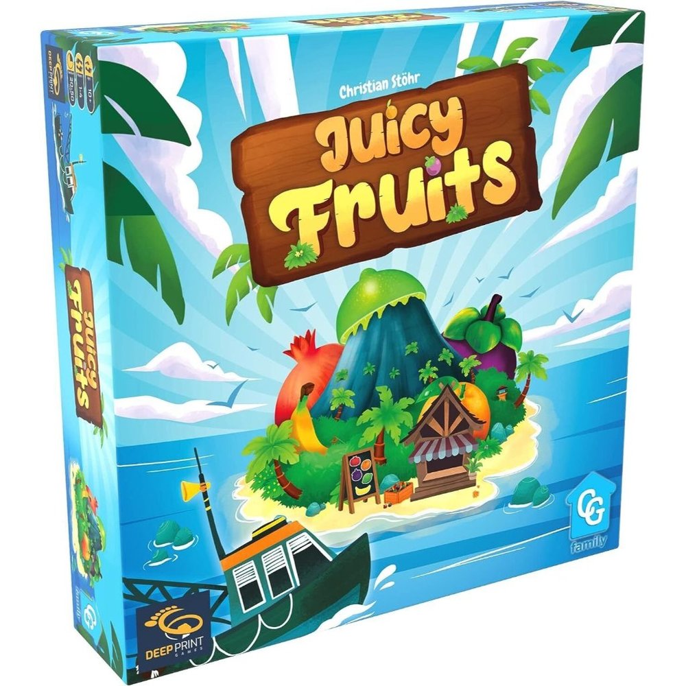 Juicy Fruits Board Game Family Fun Deep Print Games Age 10+ 1-4 Players